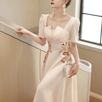 Embroidered Magic Floral Cocktail Dress main image 0