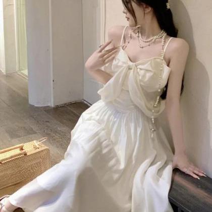White Eyelash Lace Gown with Pearl Chain Straps Plus Size