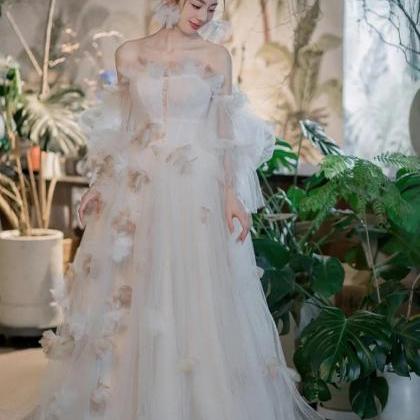 Off Shoulder Tulle Dress
