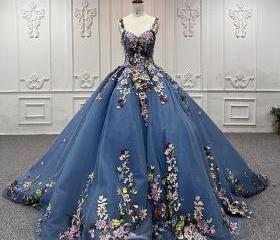 Embroidered Ball Gown
