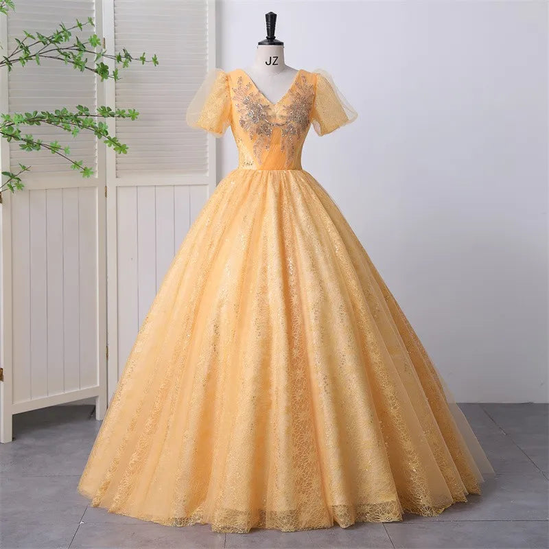 gold enchanted dress Enchanted Bronze Sequin Dress, XL main image 0