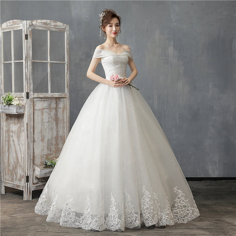 9180 indigo Off-Shoulder Lace Train Evening Dress