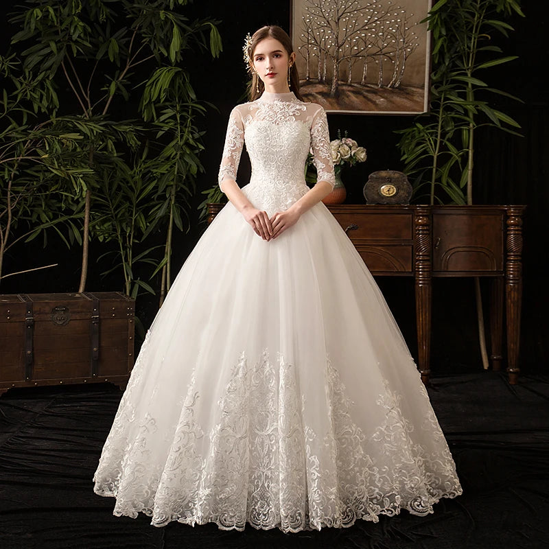 lace wedding dress with gloves Maria Lace Gloves
