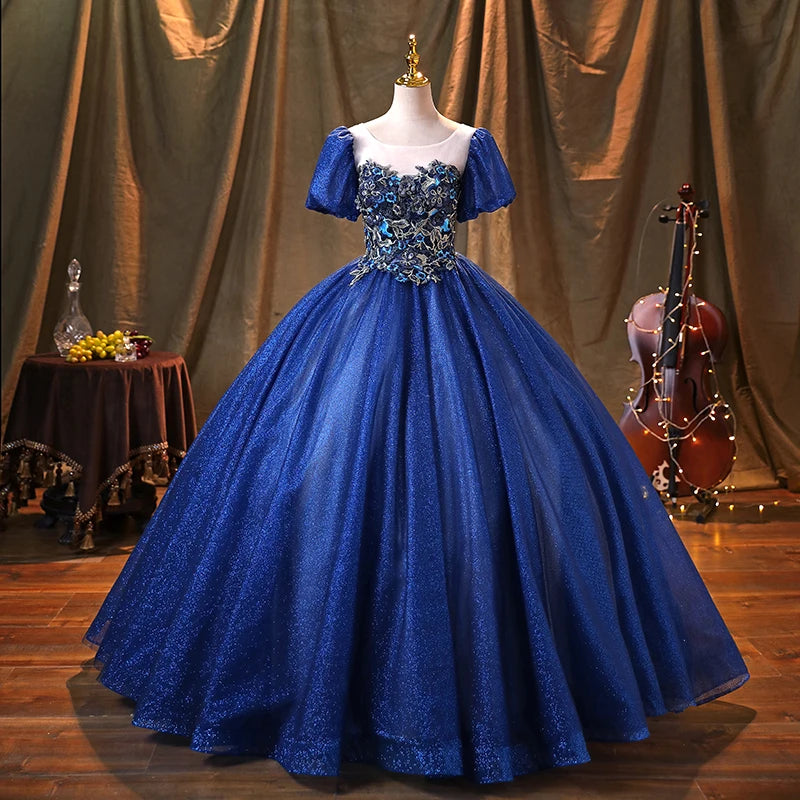 Sapphire blue ball gown shop