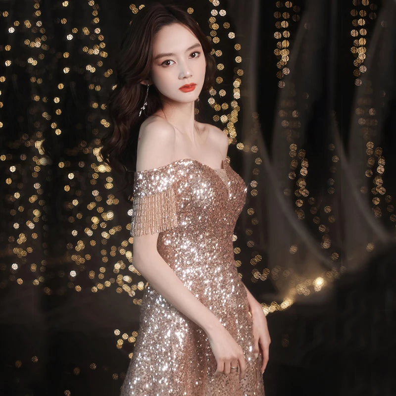 Fringe evening gown 2025