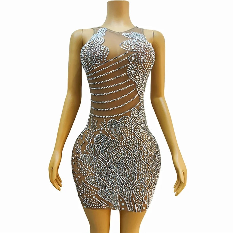 Sheer bodycon mini dress best sale