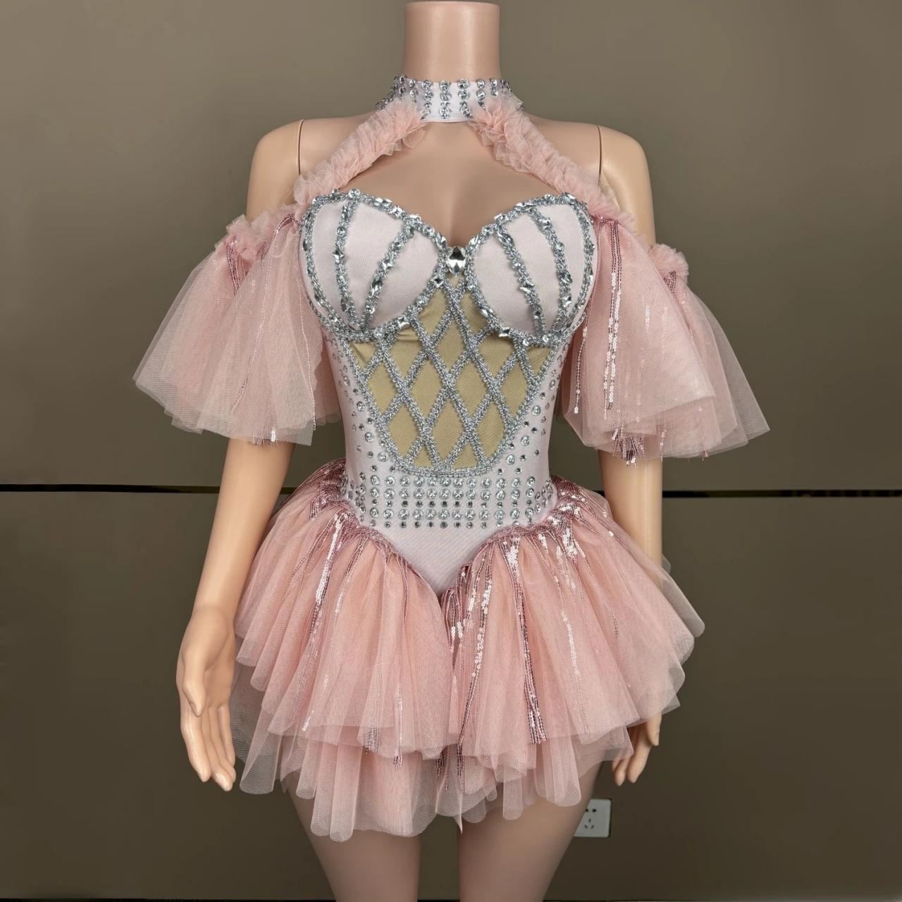 treat ürself Ballerina tulle bustier Ballerina” blooming tulle dress(pink) – Treat Ürself
