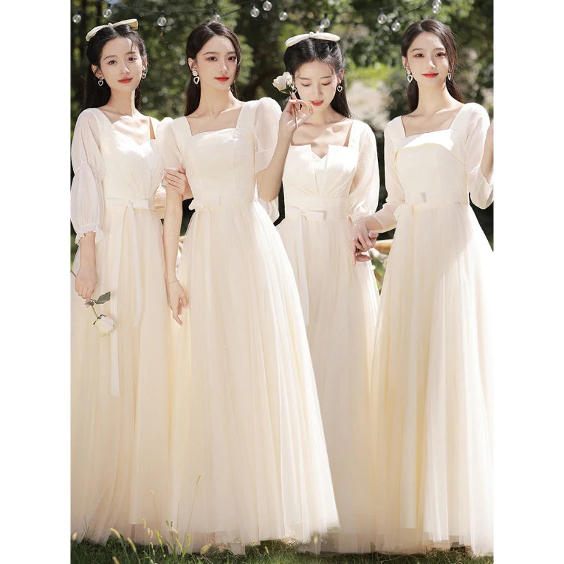 ivory bridesmaid dresses