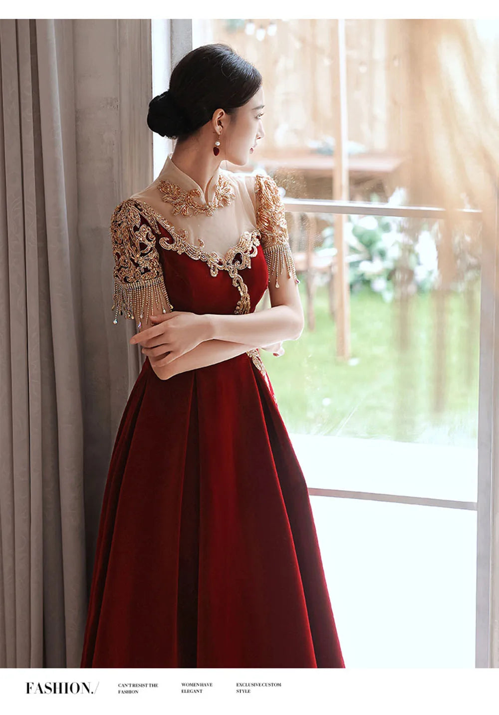 green emerald velvet dress in Your Happy Place Red Velvet Dress, Medium - The Mint Julep Boutique main image 1