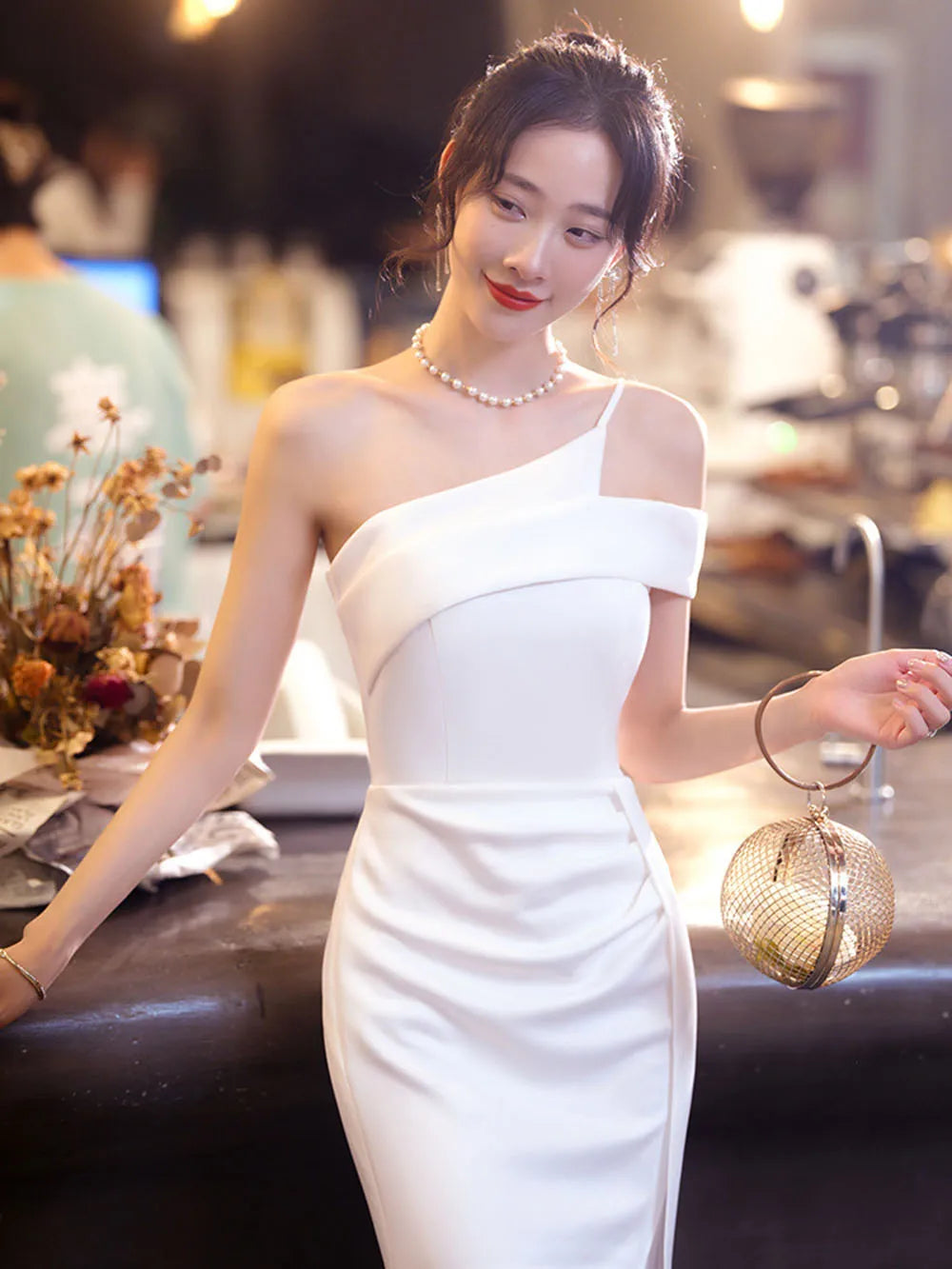 white christmas dresses Smitten Sweetheart Neckline Chiffon Mini Party Dress White