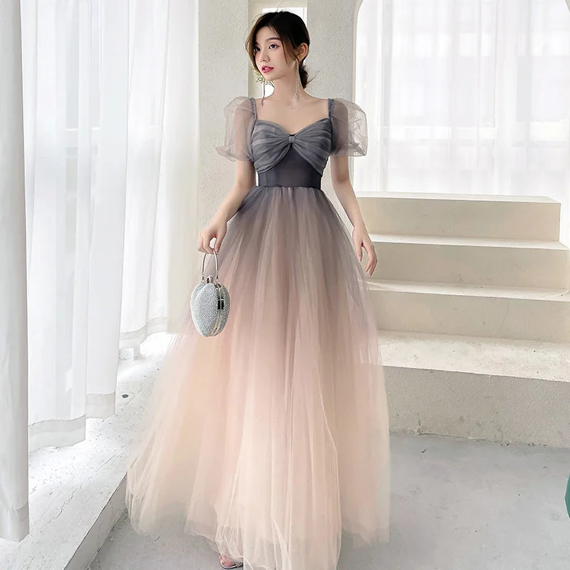 Ombre tulle gown outlet