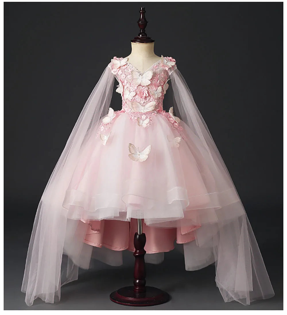 Pink Butterfly Princess Dress For Girls on Luulla