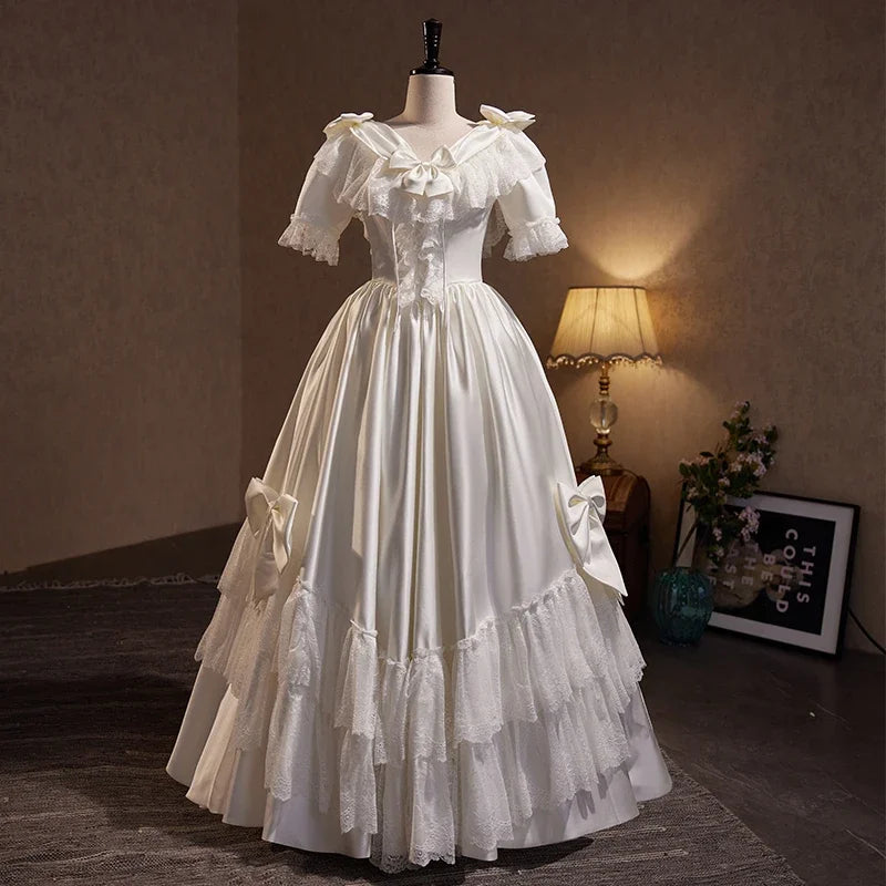 beautiful elegant white dresses White Lovely Evening Dress
