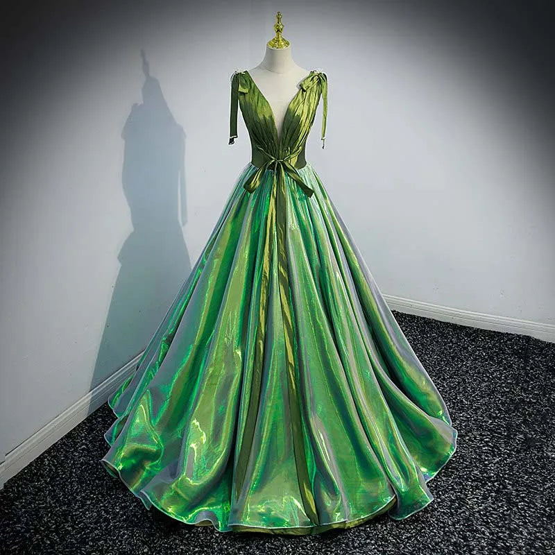 iridescent green prom dress Nox Anabel G1655 Long Iridescent Sequin Formal Prom Dress main image 0