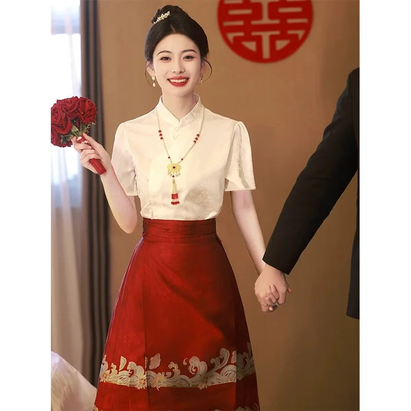 traditional chinese wedding dress modern Chinese Traditional Bridal Dress For Traditional Marriage Ancient Chinese  Oriental Wedding Dress Traditional Chinese
