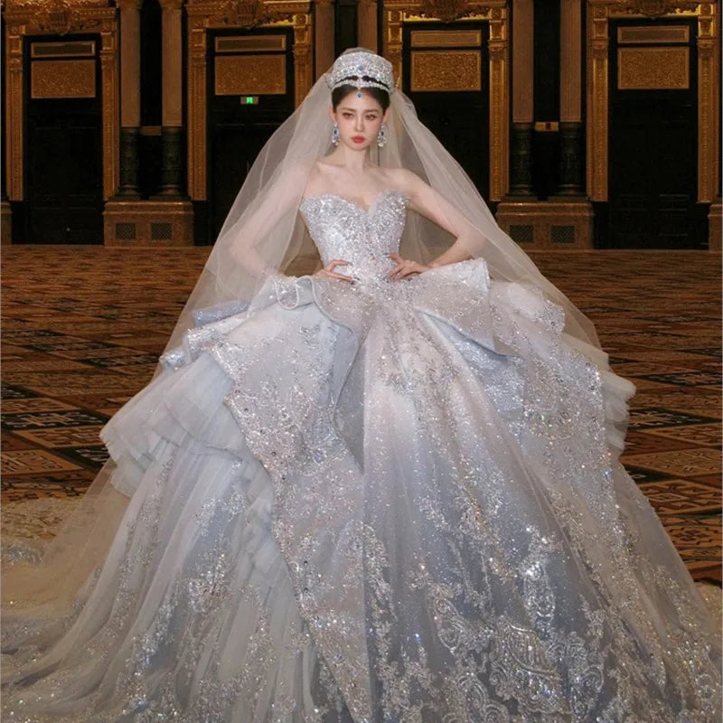 glitter princess wedding dress Jessica Stuart Red Dress - Glitter Sweetheart