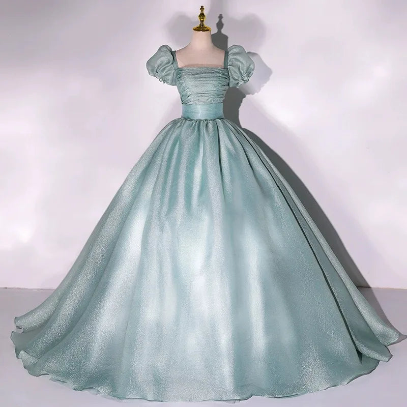 Elegant Puff Sleeve Princess Ball Gown Dress on Luulla