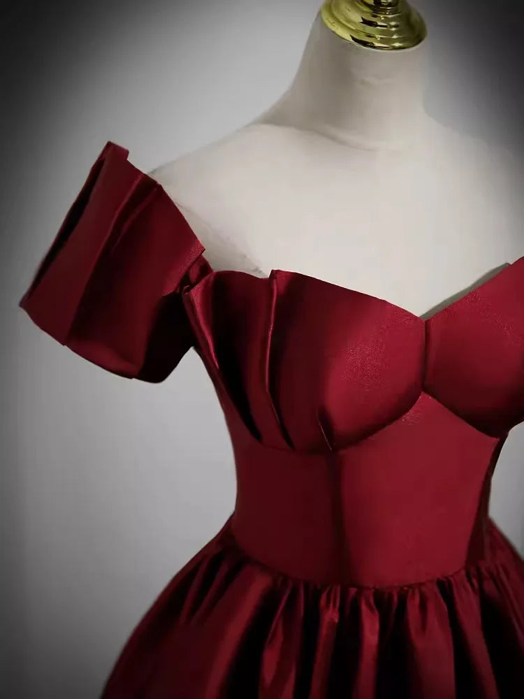 Ball Gown Satin One Shoulder Floor Length Dress main image 1