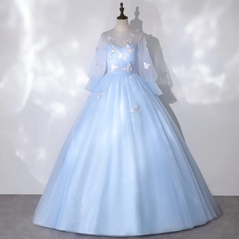 blue morpho dress When Dreams Come True Blue Butterfly Dress Blue / 4T main image 1