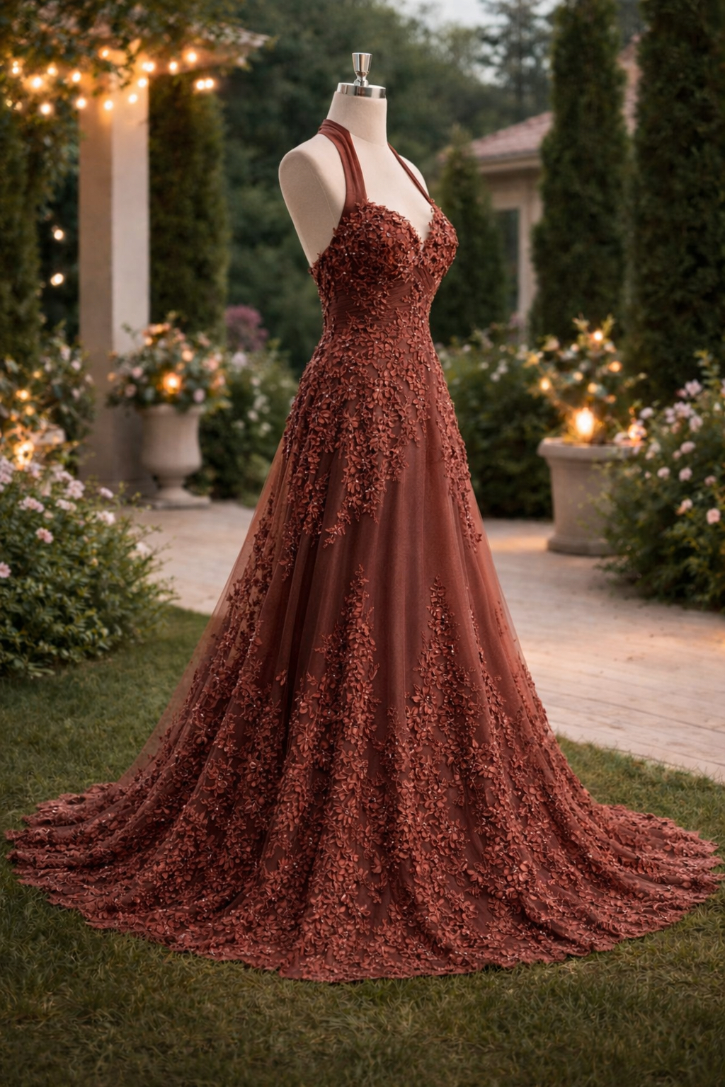 slim fit dress slacks Chocolate Satin Tull Ball Gown Strapless Charming Prom Dresses, CP0794 US10 / As Pic