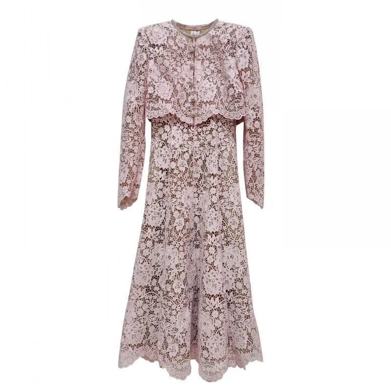 ADORA Layered Floral Off-Shoulder Short Sleeve Maxi Dress main image 0