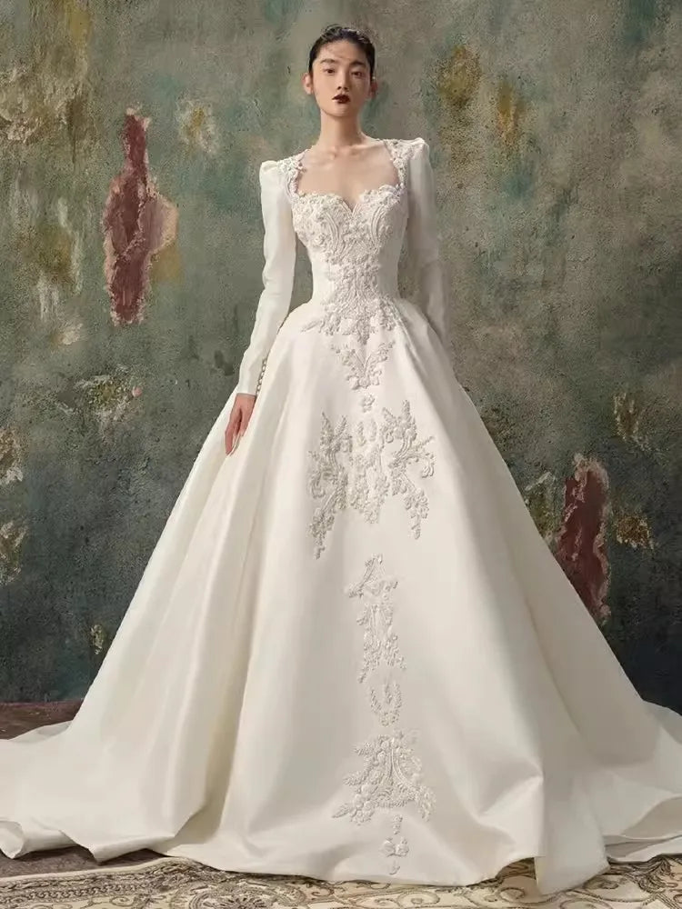 green emerald velvet dress Fairy Pink Lace Patchwork Embroidered Glitter Off-Shoulder Wedding Dre –  WonderlandByLilian