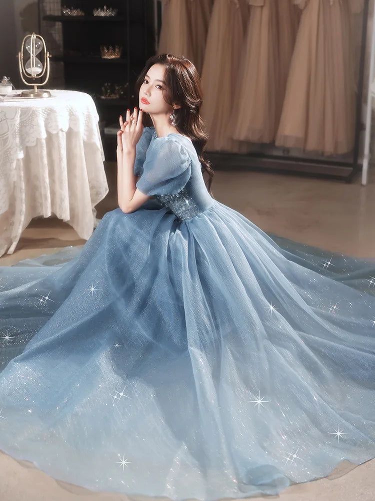 Fairytale Organza Floral Applique Ball Gown main image 1