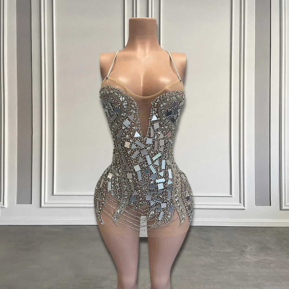 sexy birthday dresses for women Amazon.com: Women's Custom-Made Sexy Birthday Mini Dress Date Night Party  Bodycon Diamond Dresses for Girl V Neck Sleeveless Short Corset Mesh Gown  Rhinestone Dress Club Outfits for Cocktail Evening Wedding Prom :