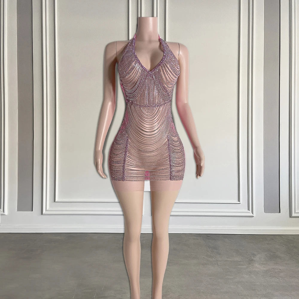 crystal birthday dress Crystal Silver Party Dress main image 0