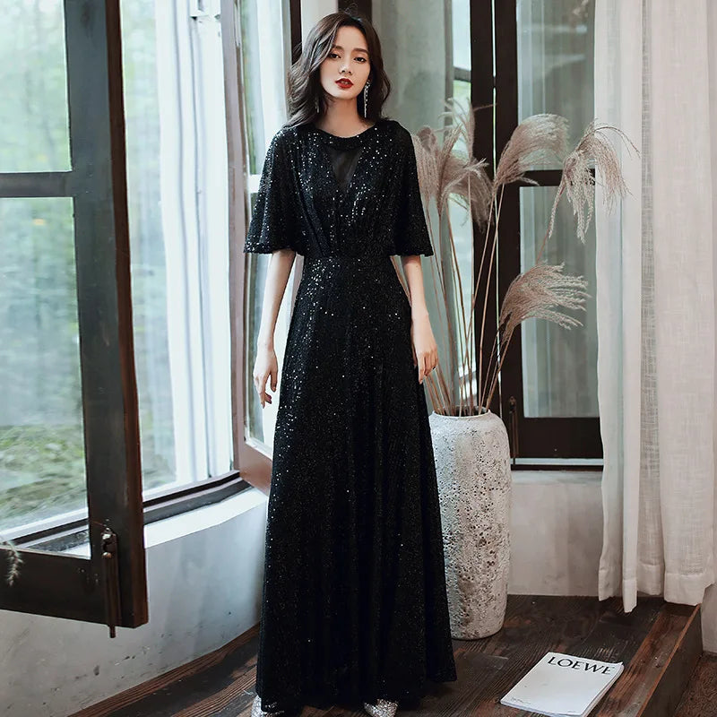 green emerald velvet dress Luxury Dubai Arabic Long A-Line Spaghetti Strap Graduation School Party Gown Celebrity Prom Dresses LA71887 Rose Gold / 2 main image 1