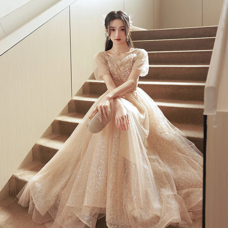 white christmas dresses Gold | Luxe Bow Back Sequin Shift Dress main image 1