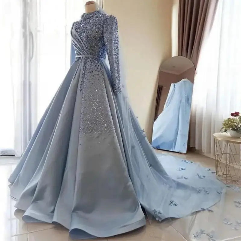 long sleeve arabic evening dresses Luxury Arabic Burgundy Velvet Ball Gown Evening Dress 2023 Dubai Crystal  Women Formal Party Dress for Wedding 274 – Jill Wish