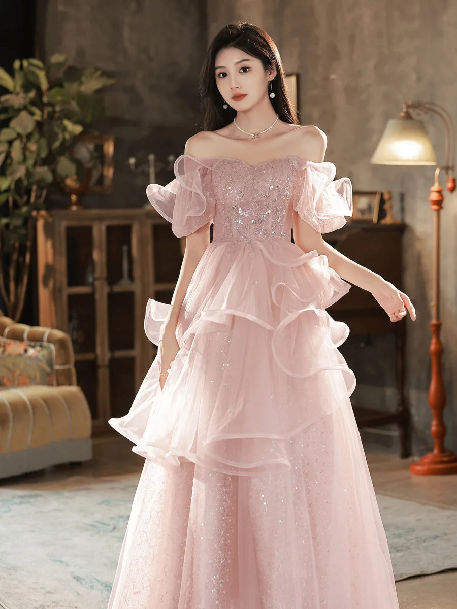 knee length dresses for ladies Off the Shoulder Ruffle Maxi Dress – Endless Rose