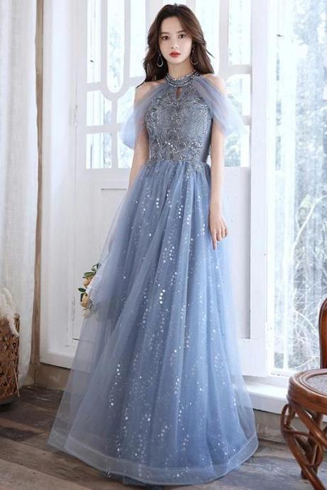 Elegant Tulle Evening Gown With Beaded Bodice Cape