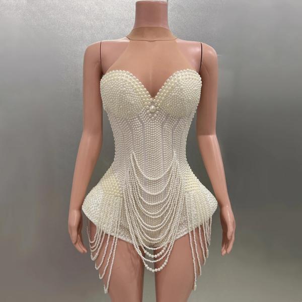 ◇BAU by Bride And You◇ SKYLER Notched collar bustier detai Ivory Beachside Crochet Bustier