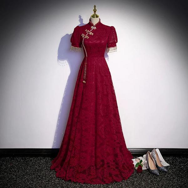 Lace Wedding Dress With Flowing Lace Skirt main image 1