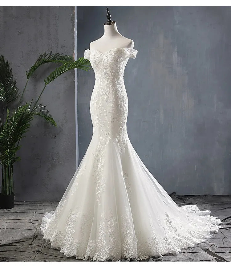 Elegant Mermaid Off Shoulder Marigold Jersey Bridesmaid Dresses Online, BG774 main image 1