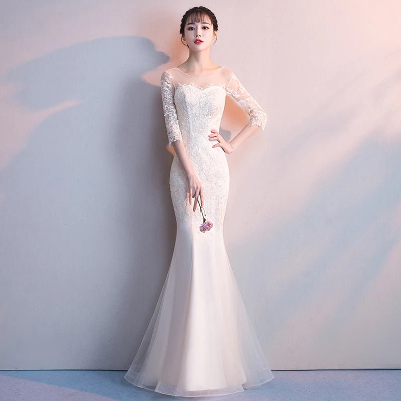 Elegant Mermaid Off Shoulder Marigold Jersey Bridesmaid Dresses Online, BG774