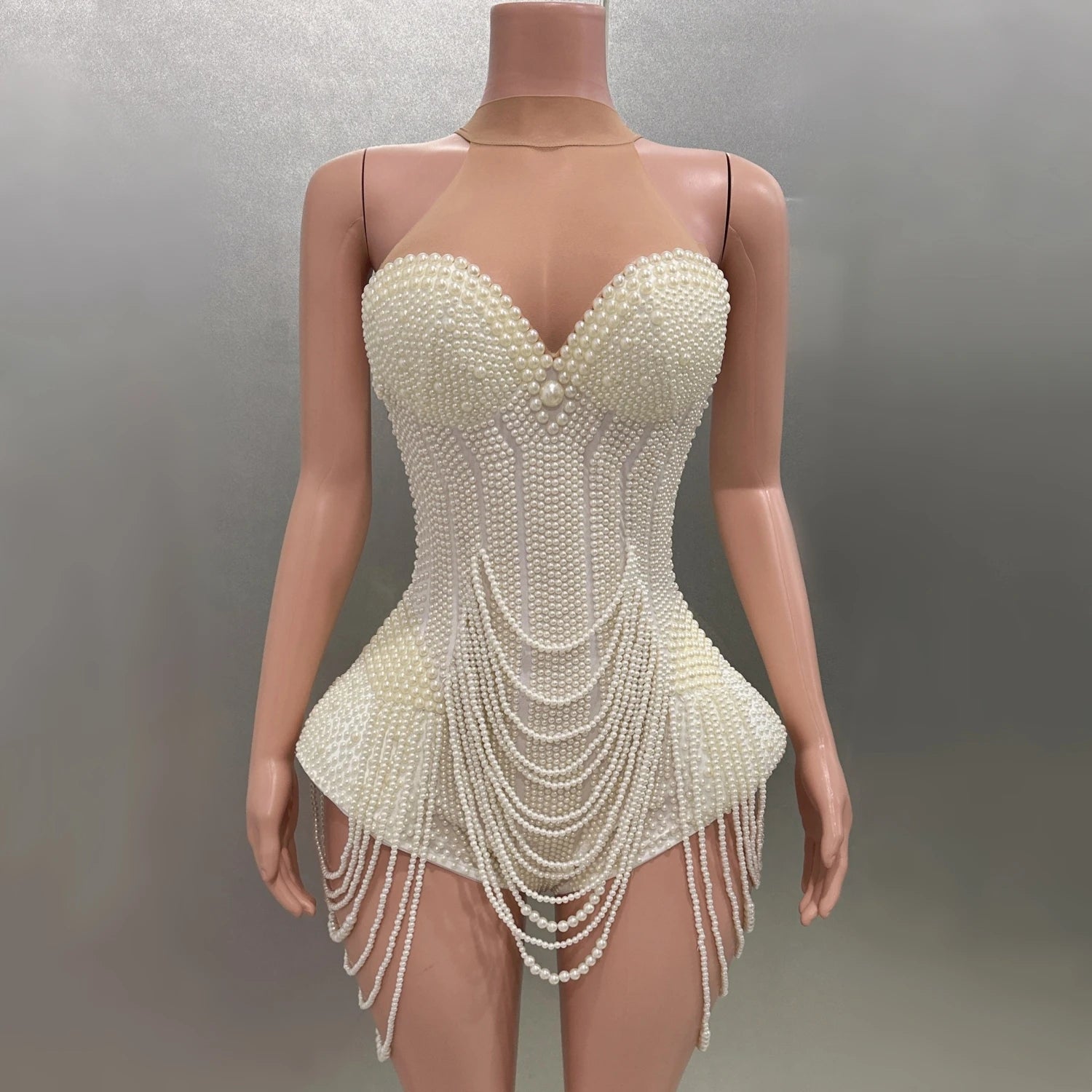 European And American Summer Mesh Transparent Body-shaping Corsets Suit