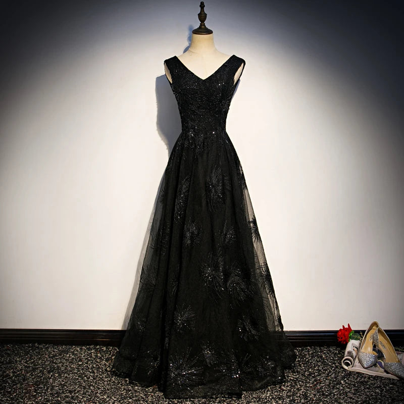 black long flowy dress Designer Sexy Azazie Renna Junior Bridesmaid Girls Spring Formal Dress Size:us 6
