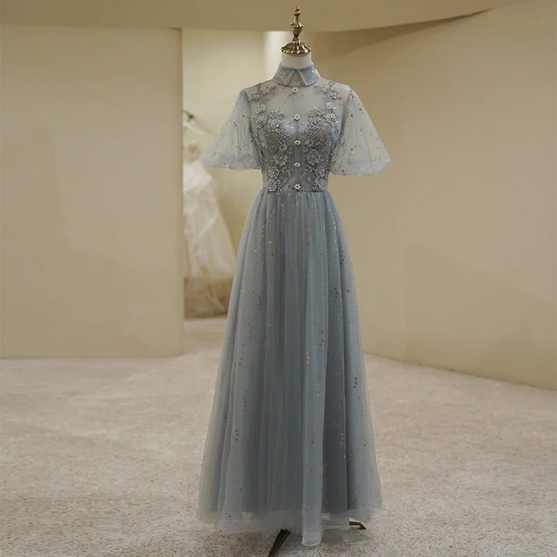 lace midi dress Lyndal Color:Cinnamon_Rose light sky blue dress baby Blue