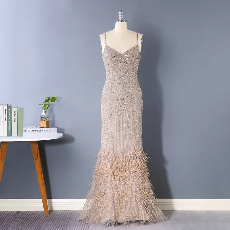 Beaded Gown With Side Cutouts And Geometric Embellishments Style 40060 main image 1