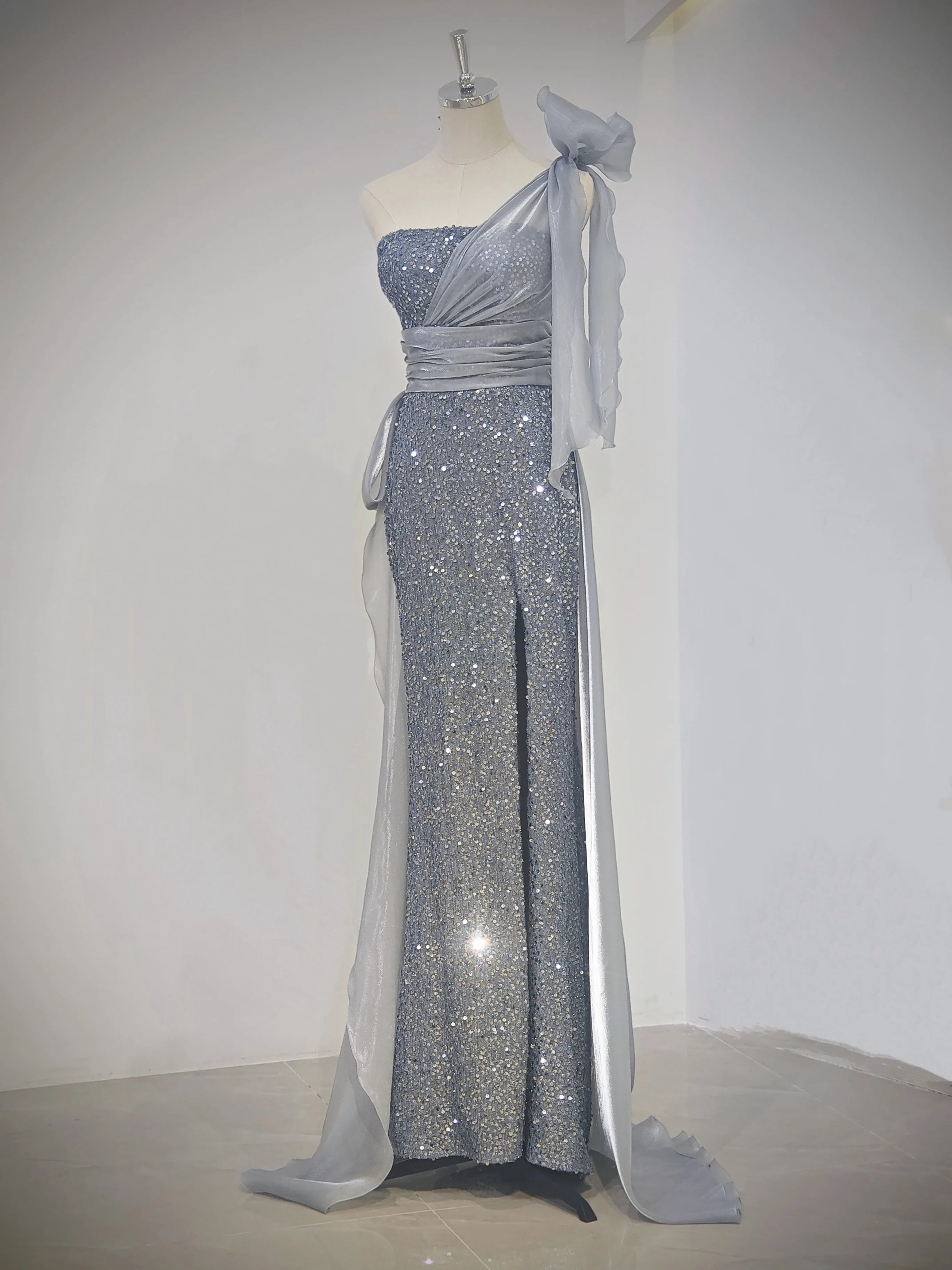 RENEE GOWN - SILVER main image 1